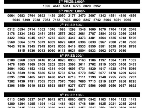 Kerala Lottery Result Today Samrudhi SM-75 04 October 2026